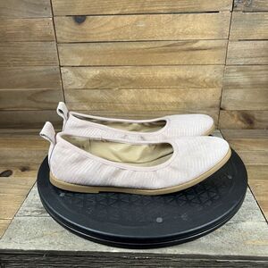 Eileen Fisher Womens Size US 6 Notion Leather Ballet Flat Pink Slip On